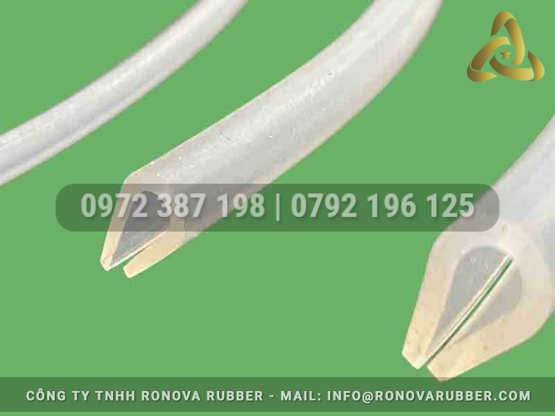 Ron silicon chữ U cho kính 2mm đến 12mm tại Cao Su Ronova